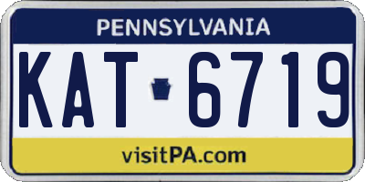PA license plate KAT6719
