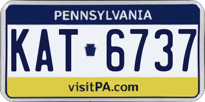 PA license plate KAT6737