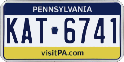 PA license plate KAT6741