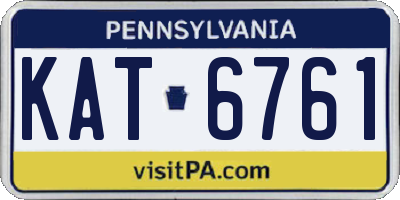 PA license plate KAT6761