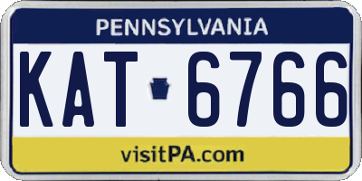 PA license plate KAT6766