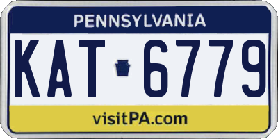 PA license plate KAT6779