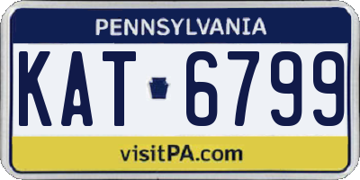 PA license plate KAT6799