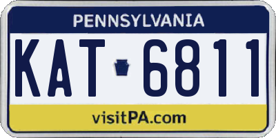 PA license plate KAT6811