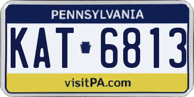 PA license plate KAT6813
