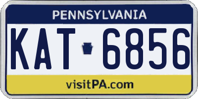 PA license plate KAT6856