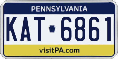 PA license plate KAT6861