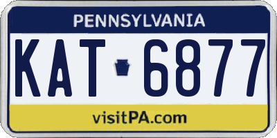 PA license plate KAT6877