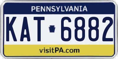PA license plate KAT6882