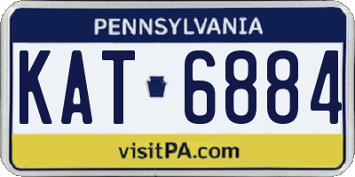 PA license plate KAT6884