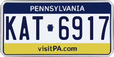 PA license plate KAT6917
