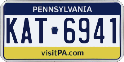 PA license plate KAT6941