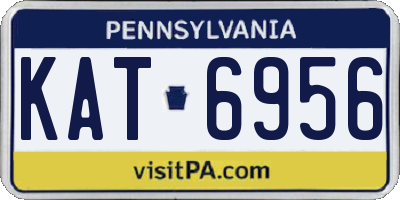 PA license plate KAT6956