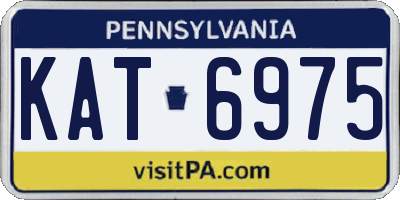 PA license plate KAT6975