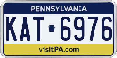 PA license plate KAT6976