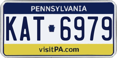 PA license plate KAT6979