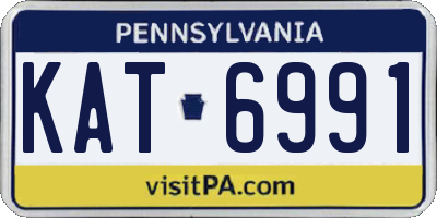 PA license plate KAT6991