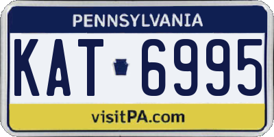 PA license plate KAT6995
