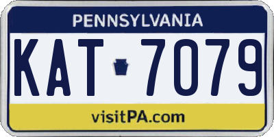 PA license plate KAT7079