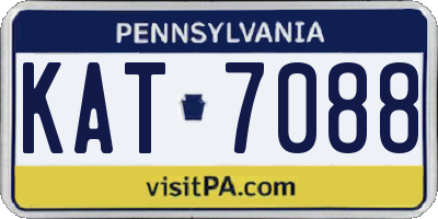 PA license plate KAT7088