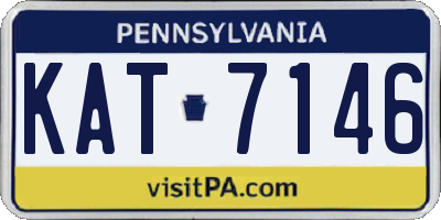 PA license plate KAT7146