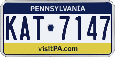 PA license plate KAT7147