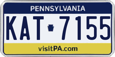 PA license plate KAT7155