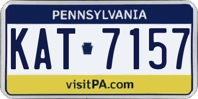 PA license plate KAT7157