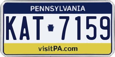 PA license plate KAT7159