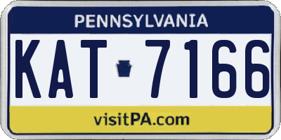 PA license plate KAT7166