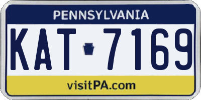 PA license plate KAT7169