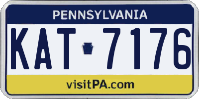 PA license plate KAT7176