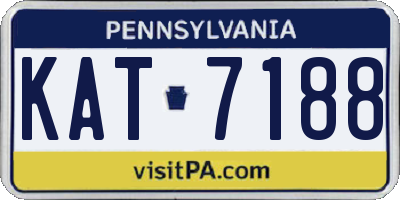 PA license plate KAT7188