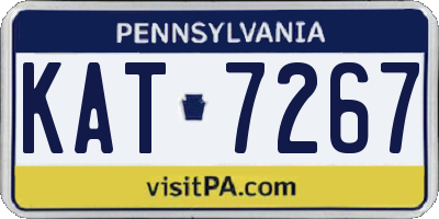 PA license plate KAT7267