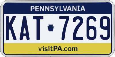 PA license plate KAT7269
