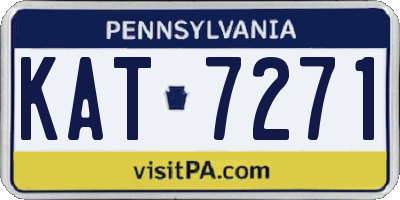PA license plate KAT7271