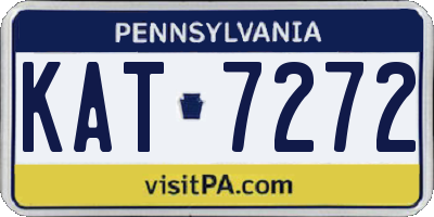 PA license plate KAT7272
