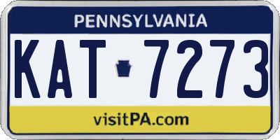 PA license plate KAT7273