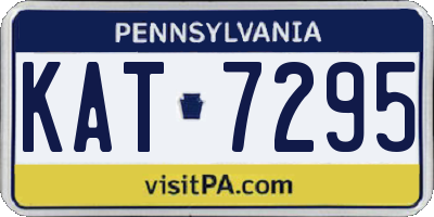 PA license plate KAT7295