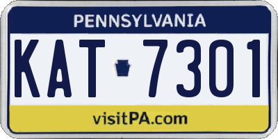 PA license plate KAT7301