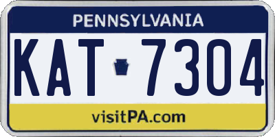 PA license plate KAT7304