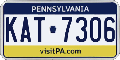 PA license plate KAT7306