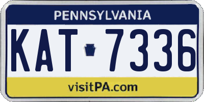 PA license plate KAT7336