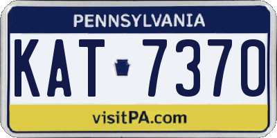 PA license plate KAT7370