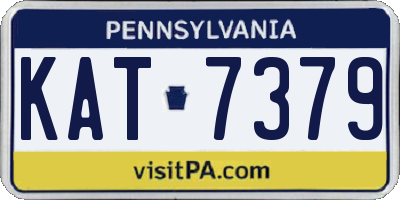 PA license plate KAT7379
