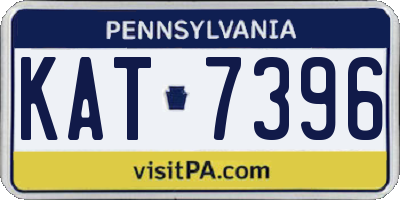 PA license plate KAT7396