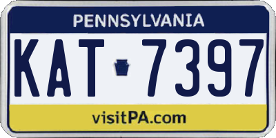PA license plate KAT7397