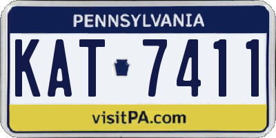 PA license plate KAT7411
