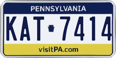 PA license plate KAT7414