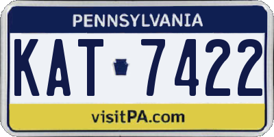 PA license plate KAT7422